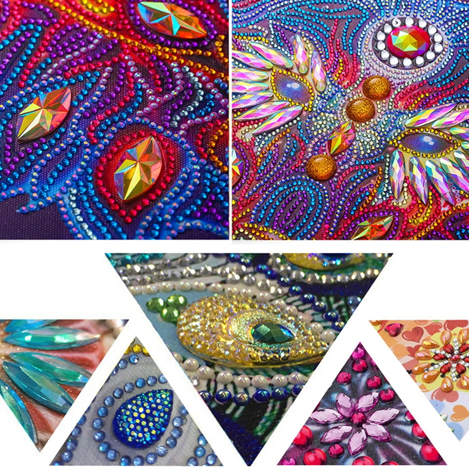 PhotoCustom 30x30cm 5D DIY Partial Special Shaped Drill Diamond Painting Fairy Girl Kit Home Decoration Art Craft Mosaic Paintin