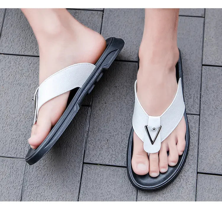 39-44Men's Flip-flops Outdoor Slippers Casual Beach Shoes Summer Slippers Men Luxury Sandals Fashion Shoes for Boy Free Shipping