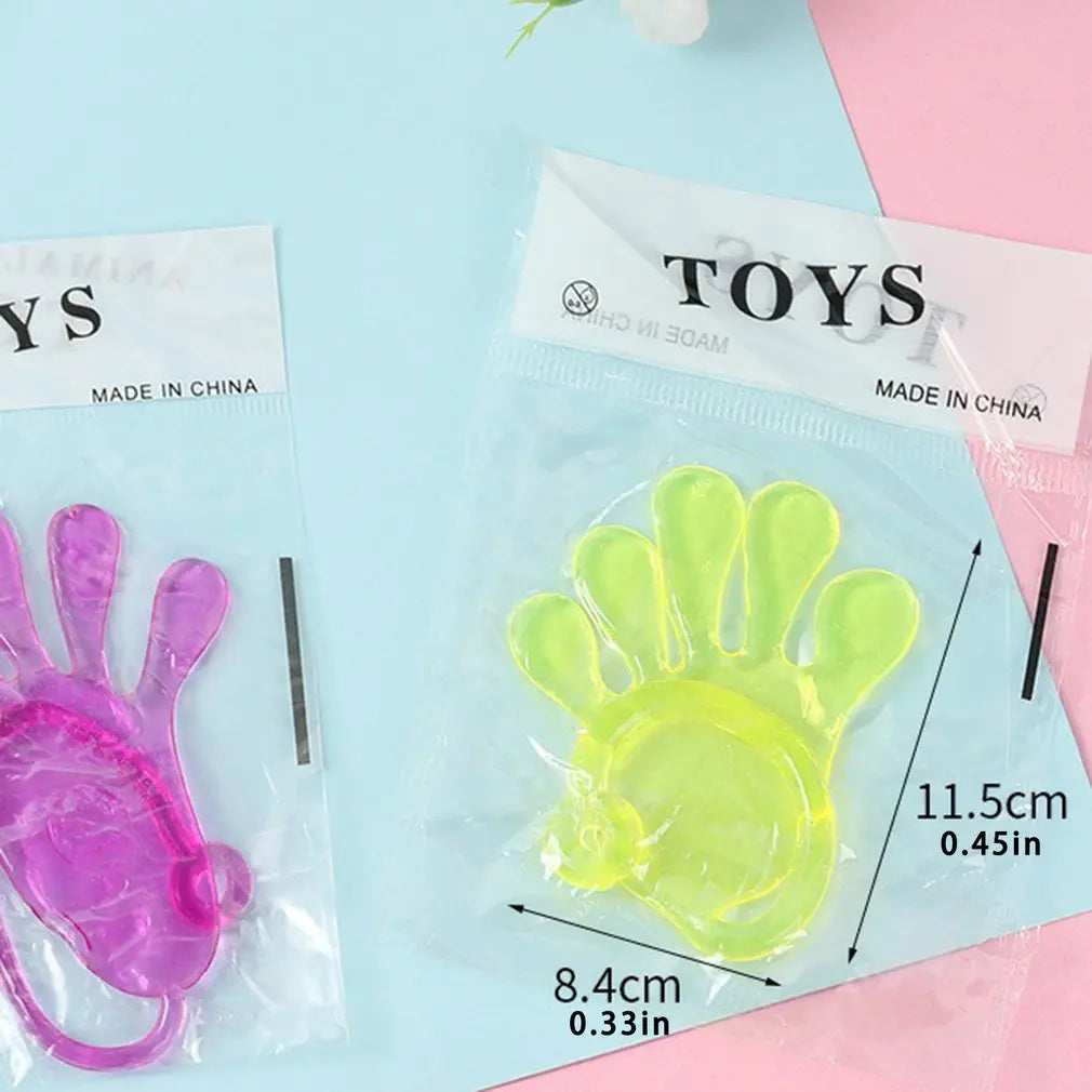 1pc Squishy Toy Slap Hands Palm Toy Elastic Sticky Toy For Kid Gift Party Gags Practical Jokes Elastic Creative Tricky Toys