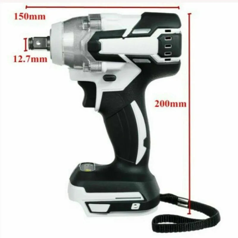 18V Brushless Electric Impact Wrench 1/2 inch Power Tool Electric Wrench 520Nm Drill Screwdriver Power Tool For Makita Battery