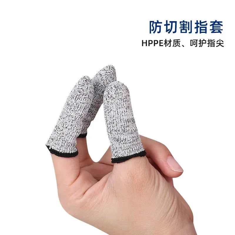 Anti-Cut Finger Cover Finger Protector Sleeve Level 5 High-strength Safety Anti Cut Fingertip Gloves Kitchen Tools