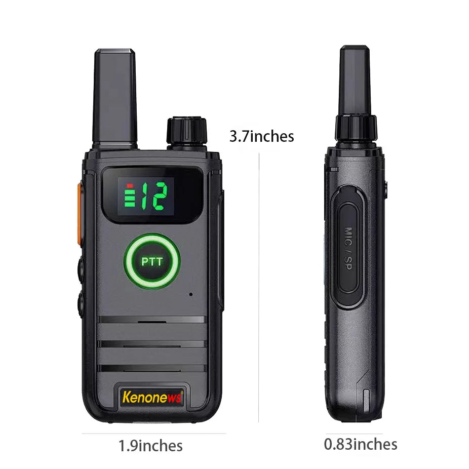 2024 Portable Walkie Talkie Rechargeable  Long Range Two Way Ham Radio Amateur Coumunicator for Outdoor Climbing Hunting Trip