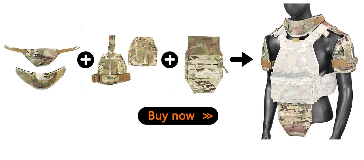 DMGear Tactical Vest Neck Guard Collar Protector Hunting Gear Tactical Airsoft Equipment Hunting Accessory for Jpc Avs Fcsk Cpc