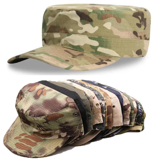 Men's Tactical Cap Blank Plain Camo Fitted Hats Multicam Caps Baseball Desert FG Camouflage Cap Hat Gear