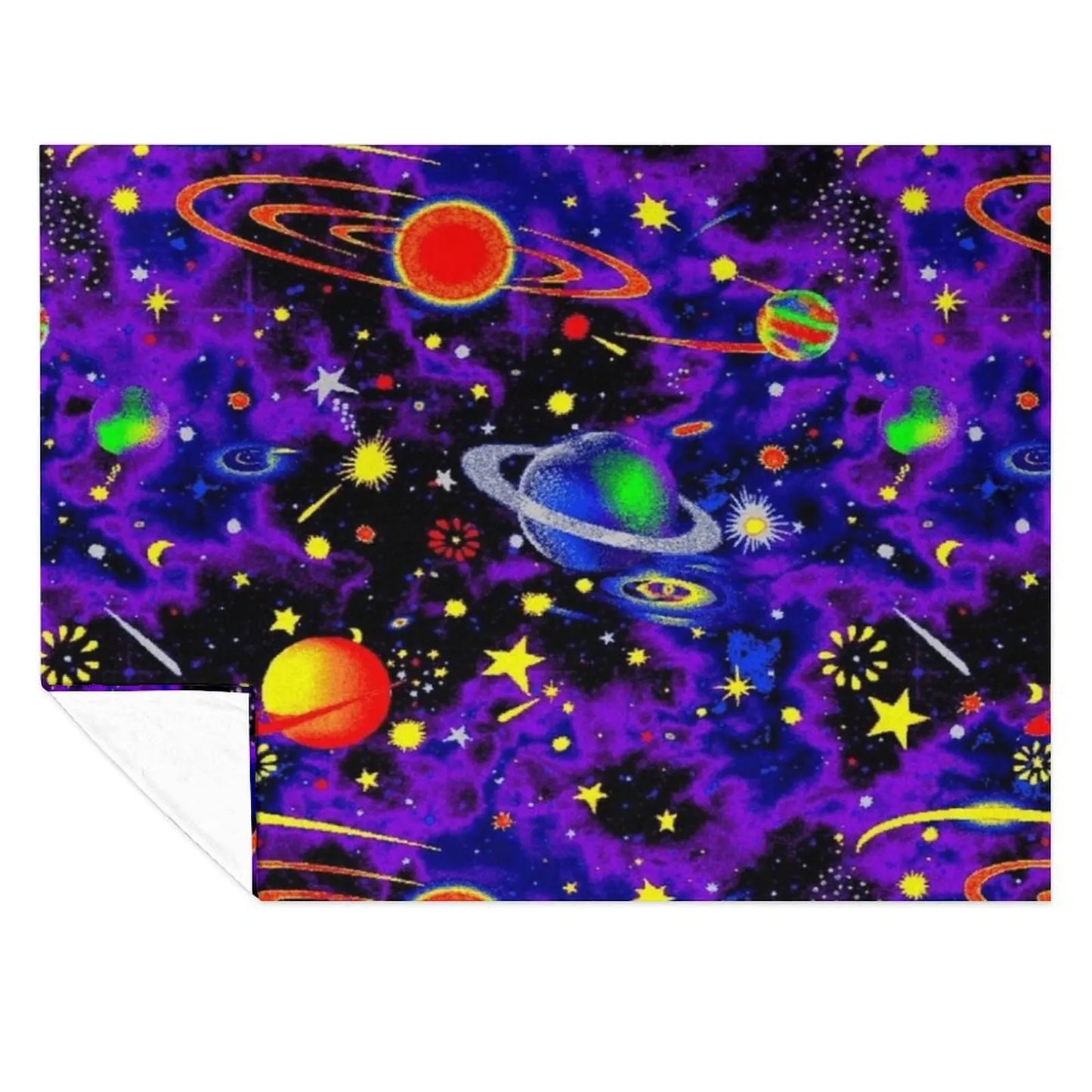 Glow in the Dark Throw Blanket Nap Bed linens Heavy Blankets