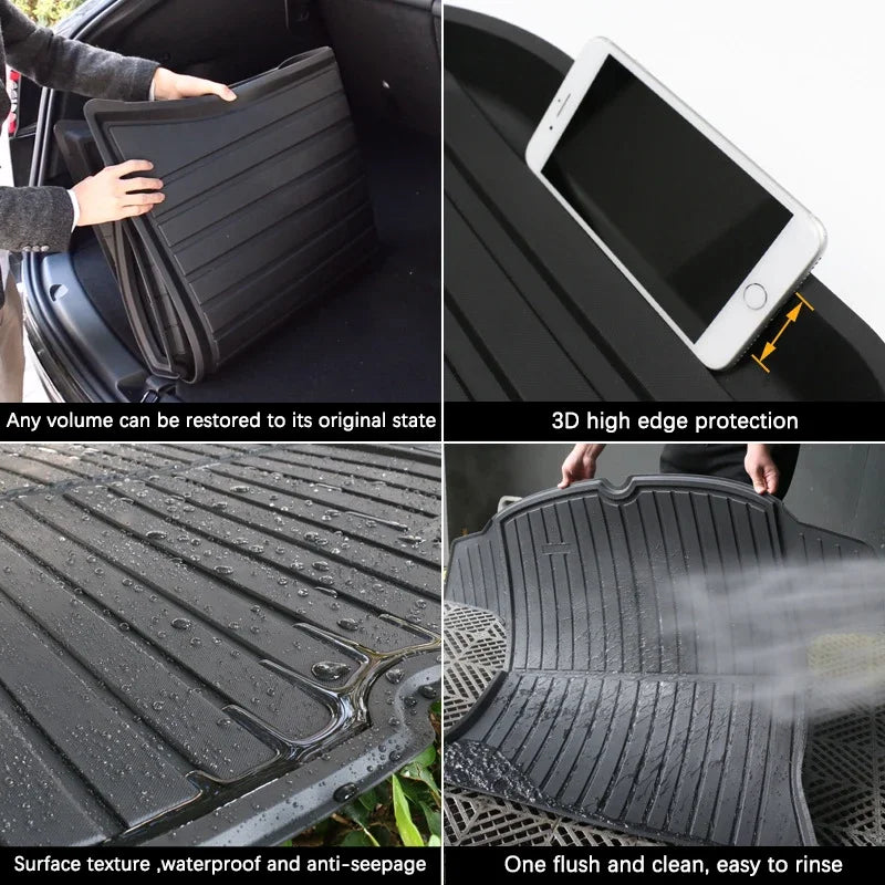 For Geely Coolray 2024 2023 2022 2021 2020 2019 SX11 X50 Car Accessories Trunk Mat Floor Tray Waterproof Cargo Boot Carpet Parts