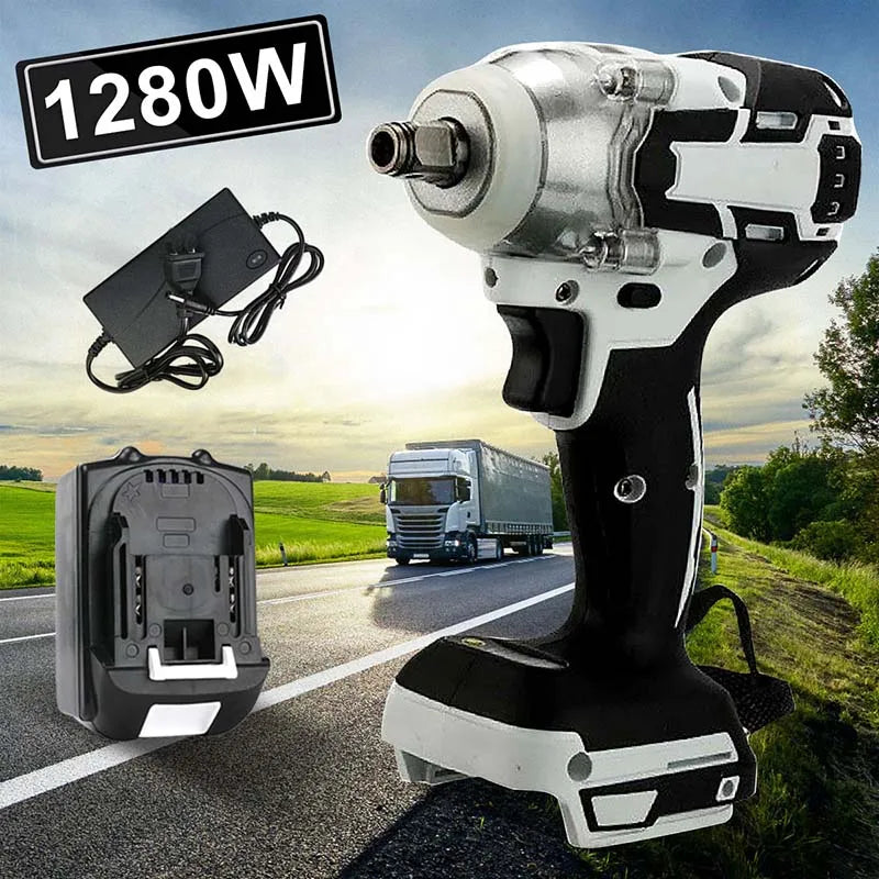 18V Brushless Electric Impact Wrench 1/2 inch Power Tool Electric Wrench 520Nm Drill Screwdriver Power Tool For Makita Battery