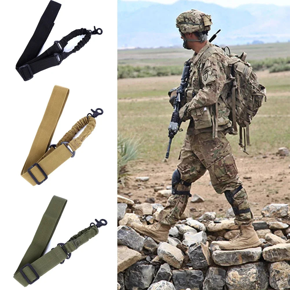 Tactical 1/2/3 Point Sling Shoulder Strap Outdoor Rifle Sling Shoulder Strap Metal Buckle Belt Hunting Accessories Tactical Gear