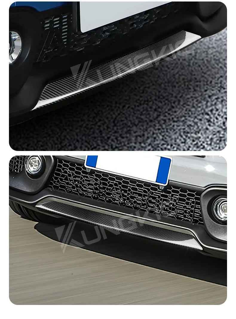 Real Hard Carbon Fiber For Abarth 595 695 2017 2018 2019 2020 2021 2022 2023 Car Front Bumper Decorarion Dry Carbon Accessories