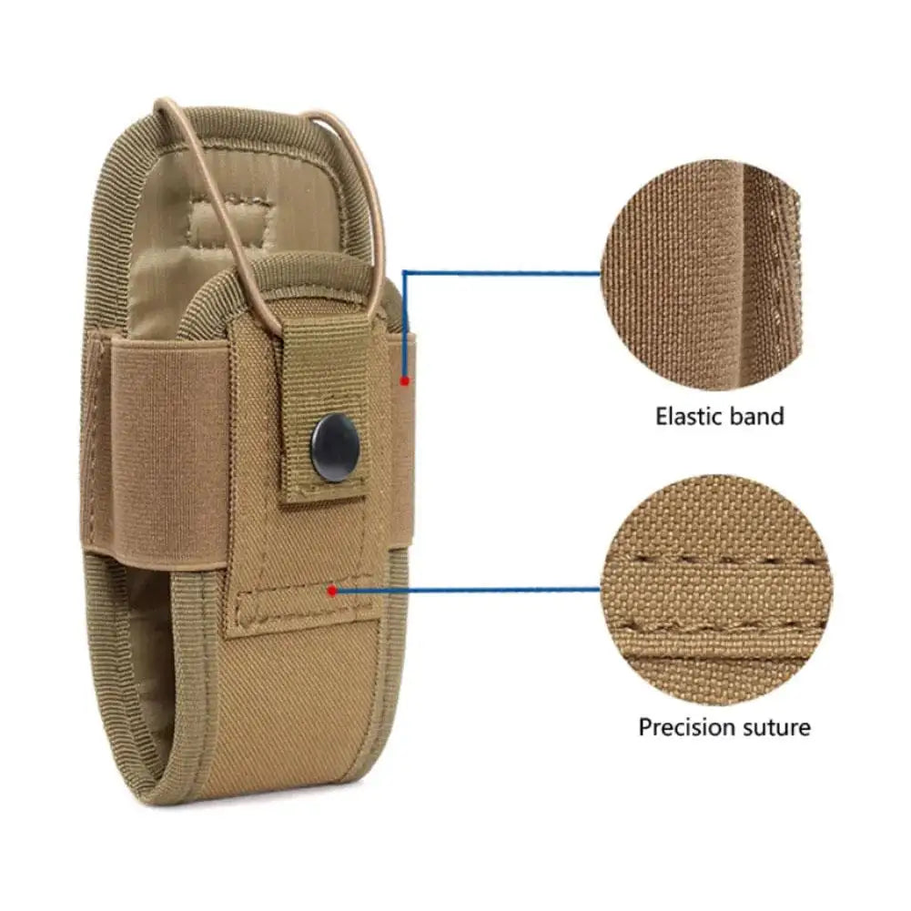 Tactical Walkie Talkie Carry Bag Molle Radio Pouch Holder Pocket Portable Outdoor Hunting Sports Waist Bag Interphone Holster