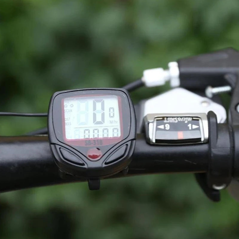 Waterproof Bike Computer Bicycle Meter Odometer Speedometer LCD Display Cycling Computer Velocimetro Wired Stopwatch