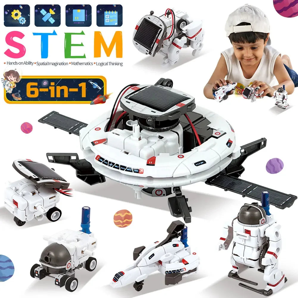 STEM Solar Robot Educational Toys Technology Science Kits Learning Development Scientific Fantasy Toy for Kids Children Boys