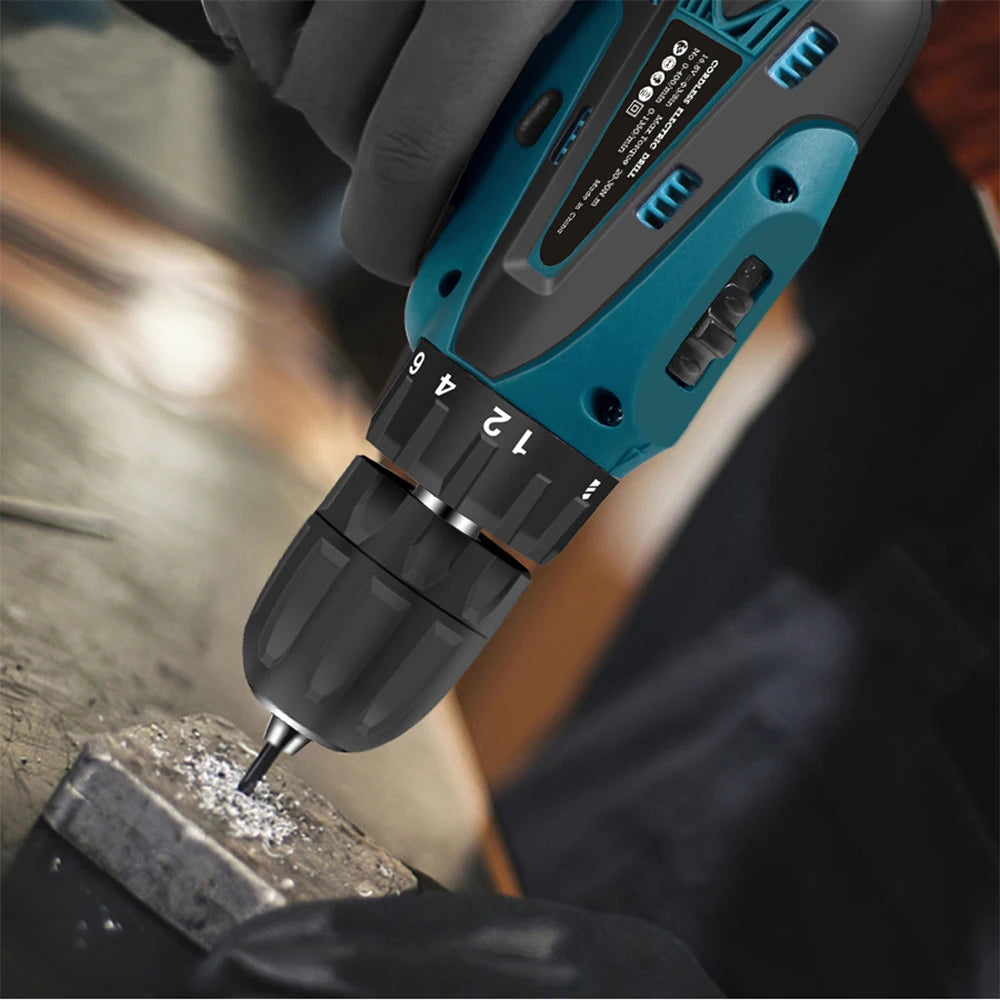 12V 16.8V Electric Cordless Screwdriver Rechargable Driver Drill Wireless Impact Drill Hand Drill Home Improvement Power Tool