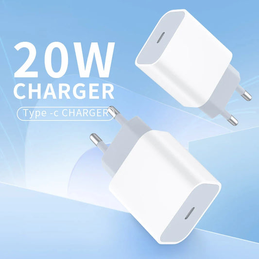 Original Competitive Price Single USB Type C Port 20W PD Fast Charging Wall Travel Charger for iPhone Samsung Mobile Phone