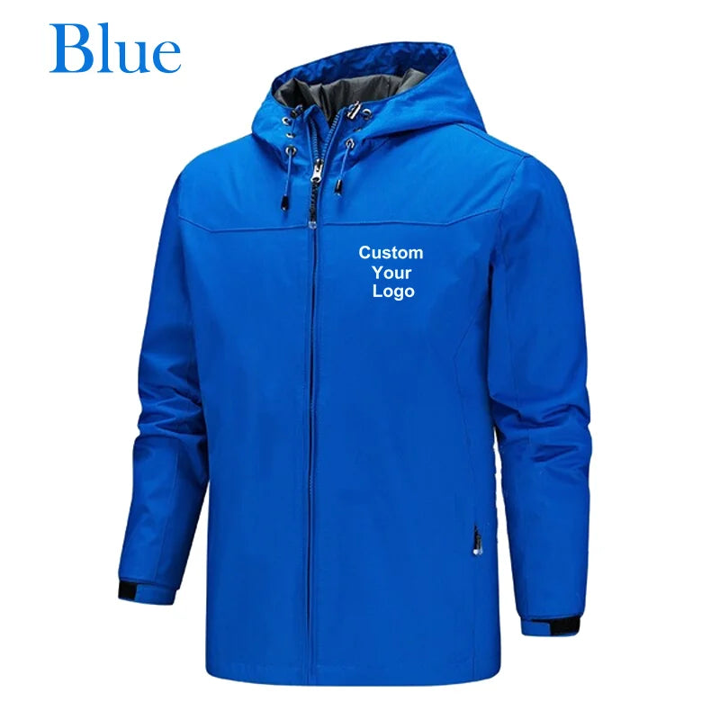 New men's Custom Your Logo Jackets Waterproof Windproof Breathable Jacket Men Fashion Outdoor Mountain&Hiking Softshell Jackets