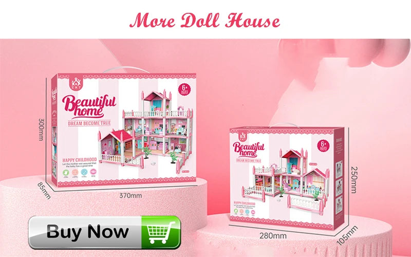 Children Montessori House 3d Assembled Lighting Diy Manual Doll House Villa Set Princess Castle Girl's Puzzle Toy Birthday Gift