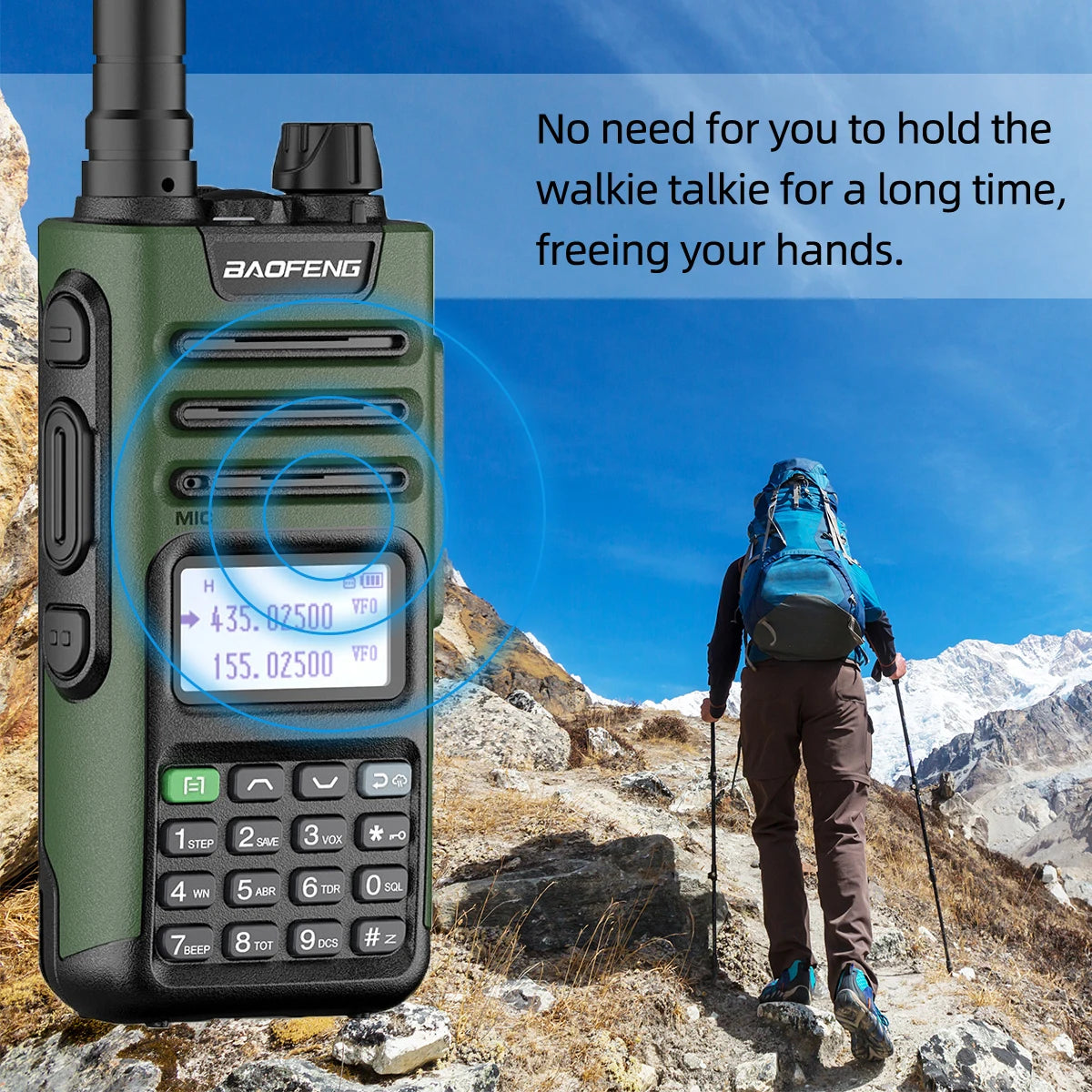 2PCS BaoFeng UV-13 PRO V2 High Power Dual Band Walkie Talkie Type C Charger 50 KM Long Range Transceiver Ham Two Way Radio