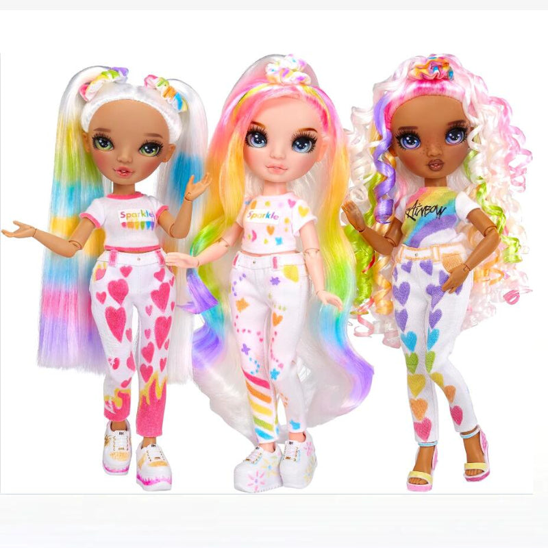 Rainbow High Color & Create Fashion DIY Doll with Washable Rainbow Markers Fashion Dressup Dolls Accessories Girls Toys Gift