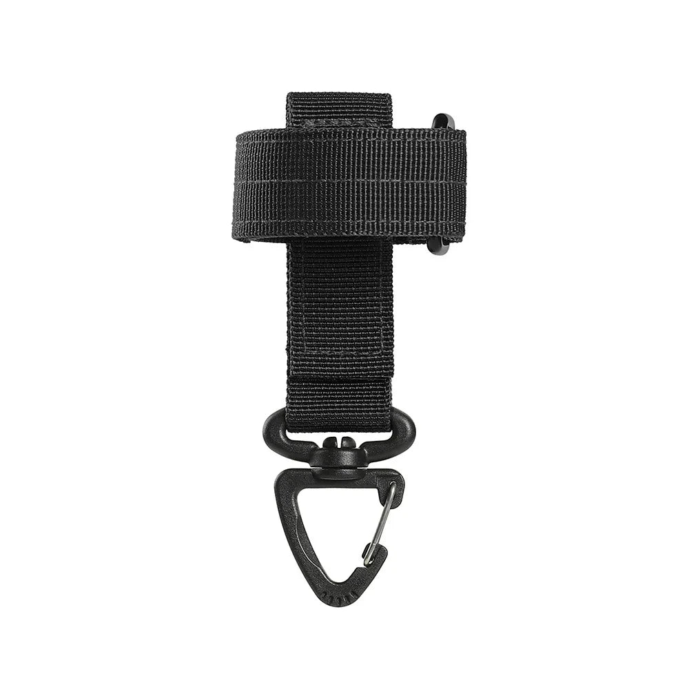 Mountaineering Buckle Outdoor Keychain Tactical Gear Clip Keeper Pouch Belt Keychain Gloves Rope Holder Military Hook Camping