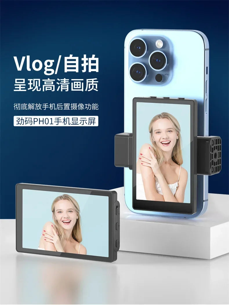 Kingma  Magnetic Screen Vlog Selfie Monitor VL-PH01 Smartphone Phone Rear Custom Camera For Selfie Vlog Live Stream For Iphone