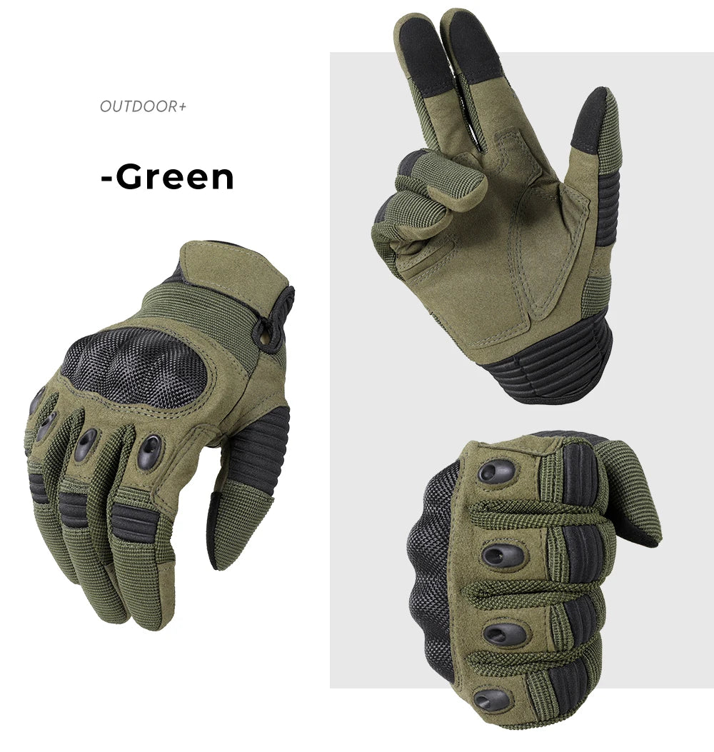 Touch Screen Tactical Gloves Outdoor Cycling Sports Hiking Camping Hunting Airsoft Combat Bicycle Hard Shell Anti-skid Gear Men