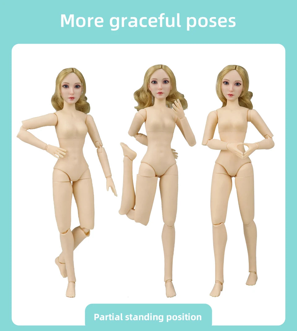 21cm Doll Figure Body Multi-Joints Movable Slim Doll Yoga Body White Brown Coffee Beige Skin Doll Figures Multi Color Doll Toys