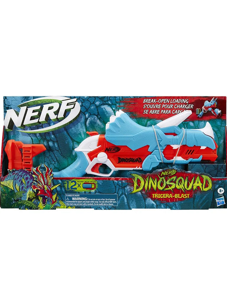 Heat Nerf Soft Bullet Gun Launcher Dinosaur Series Triceratops with A Clip To Fire Against Shooting Children's Toys