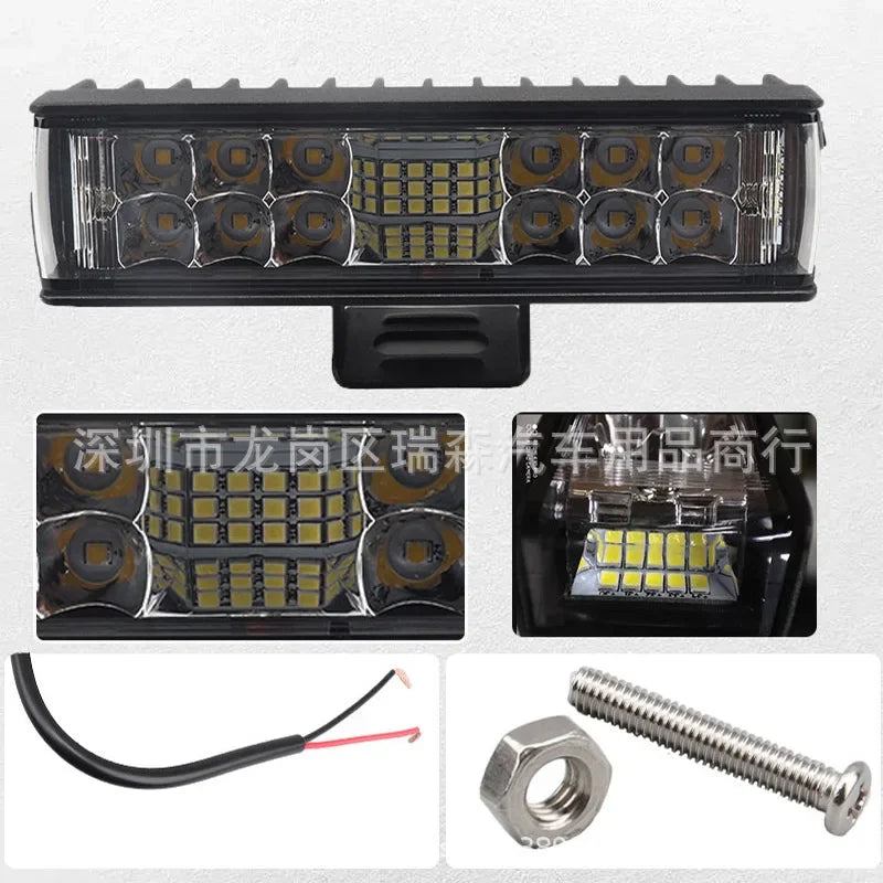 LED Work Off-road Lights Double-row Three-sided Spotlights Off-road Vehicles General LED Strip Lights