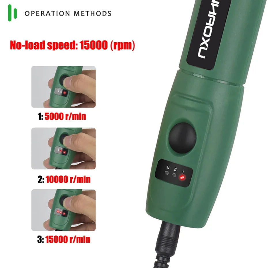 SHENHAOXU 100-240V Mini Drill Engraving-Pen Dremel-Tools Accessoraies-Set Adjustable Grinding With Multifunction power tool