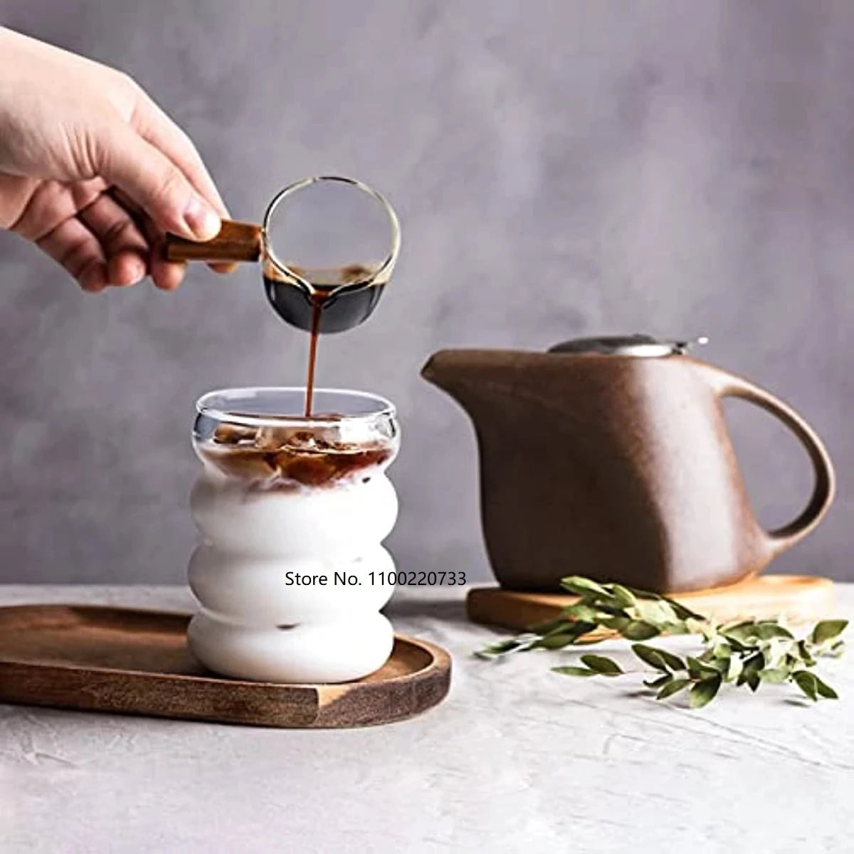 Japanese Transparent Glass Cup Heat-resistant Glass Water Cup Ice Creative Coffee Cup Durable Drinkware Same Fuji Mountain