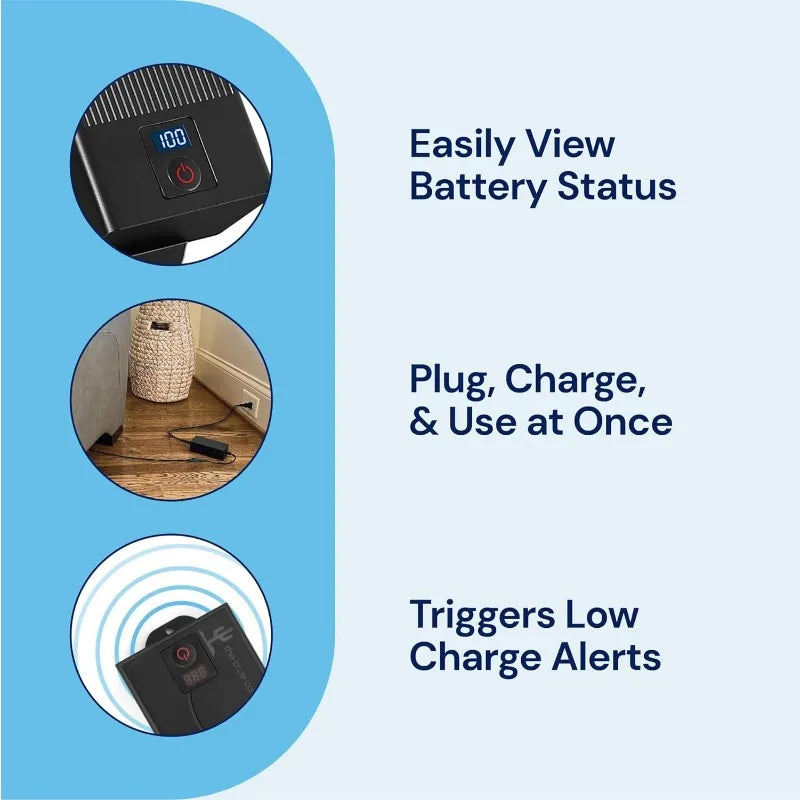 The Blue Cactus Big Battery Pack for Reclining Furniture with LED Screen and Low Charge Alerts – Wireless