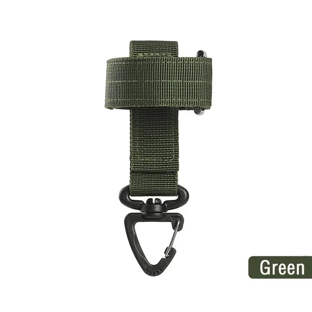 Mountaineering Buckle Outdoor Keychain Tactical Gear Clip Keeper Pouch Belt Keychain Gloves Rope Holder Military Hook Camping