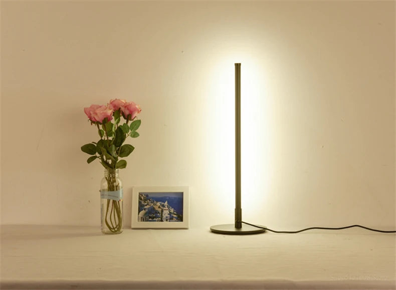 Minimalist Table lamp Bedroom Bedside Desk lamp Modern LED lights Simple Hotel lamps Homestay Night Light home lighting