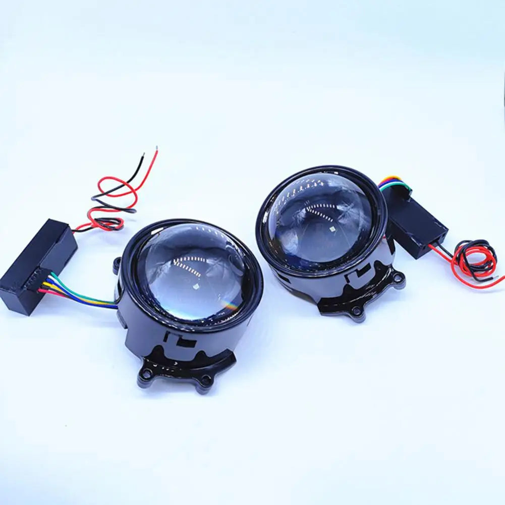 Dynamic 3 Inch Devil Eyes Lens Lights For 12v Car WIFI Control Eyes Retrofit Kits Headlight Assembly Auto Accessories