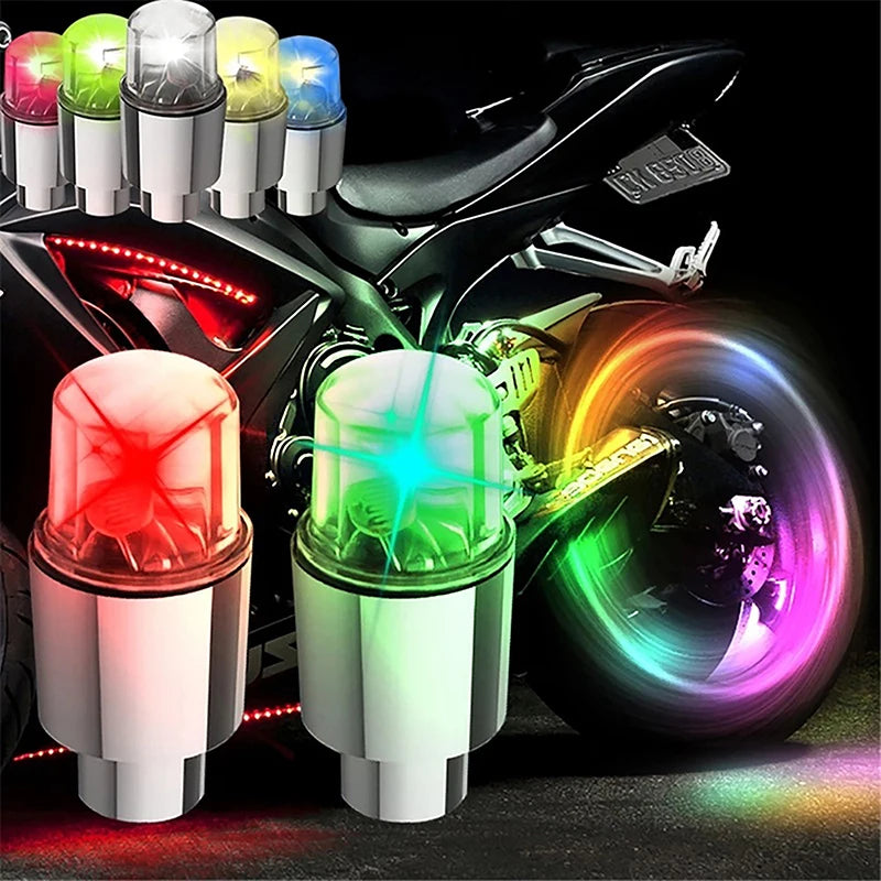 Bicycle Wind Turbine Colorful Wind Turbine Bicycle Car Motorcycle Wind Turbine Colorful Air Nozzle Light