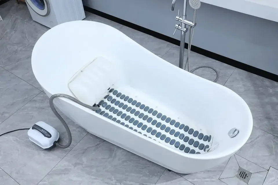 Negative ion electric bathtub bubble massage mattress waterproof and anti slip body hydrotherapy bubble bathtub massager