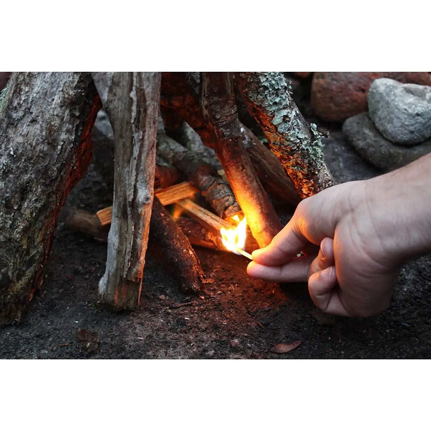 Outdoor Camping Fire Pine Bright Strips Natural Pine Bright Set Sawdust Picnic Fire Support Camping Fire Tool