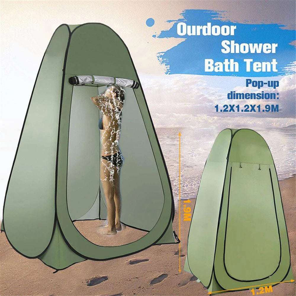 Portable Outdoor Camping Tent Shower Tent Simple Bath Cover Changing Fitting Room Tent Mobile Toilet Fishing Photography Tent