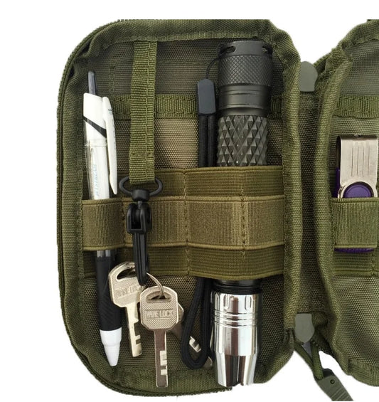 Outdoor Multifunctional EDC Accessory Bag Molle Undershirt Hanging Bag Casual Sports Organizer Phone Waist Bag