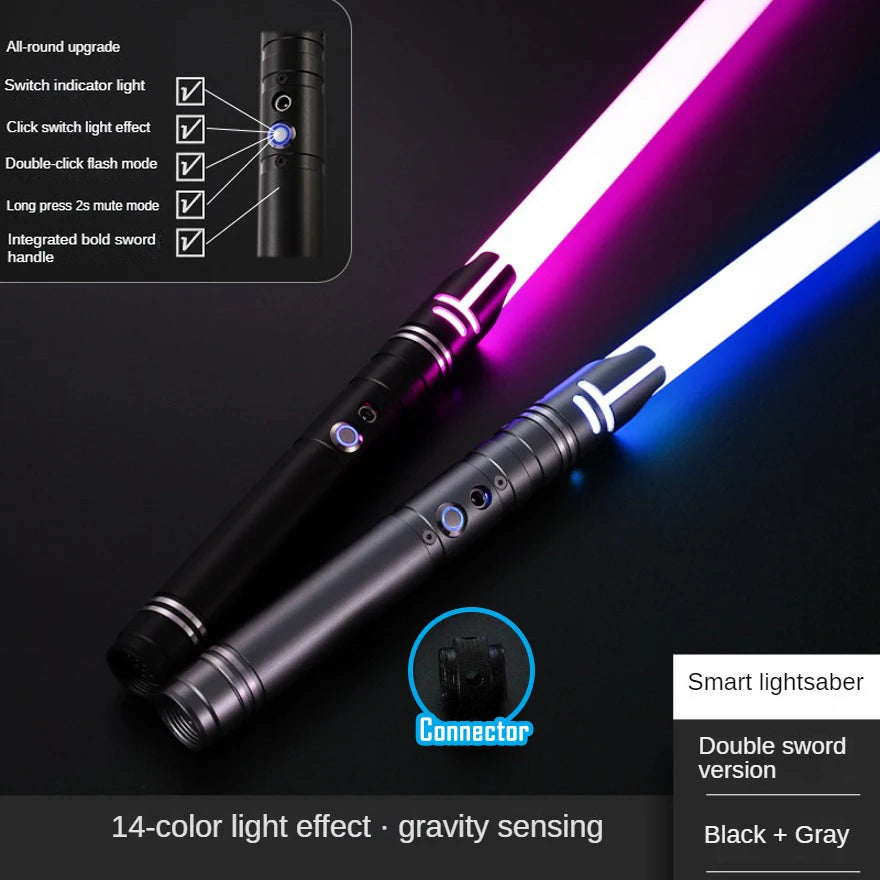 Lightsaber Metal Laser Sword Toys RGB Light Saber 7 Color Change Kids Soundfonts Force FX FOC Blaster Toys Jedi Laser Sword Gift