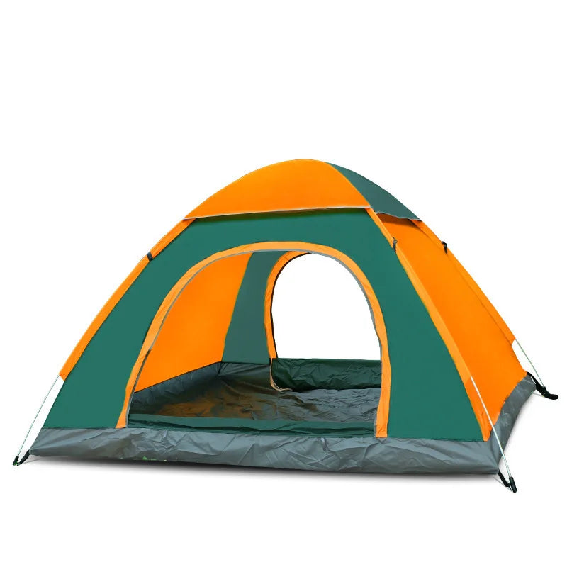 Portable Hand Throwing Tent Outdoor Camping Folding Fully Automatic Tent 3-4 People Beach Easy Quick Opening Two People