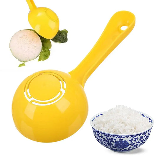 2/1pcs Rice Ball Spoon Non-stick Diy Rice Scoop Mold Rice Round Accessories Spoon Porridge Kitchen Half T7y7