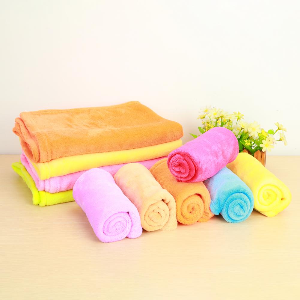 Fluffy Winter Coral Fleece Blankets Plain Bedspreads Thick Warm Soft Throw Blankets Universal Solid-color Sofa Cover Bed Cover