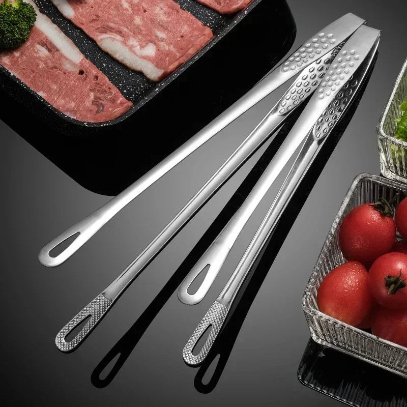 Kitchen Tongs Stainless Steel Barbecue Tongs Clip BBQ Grill Meat Tongs Cooking Tweezers for Food Utensils Kitchen Tools New