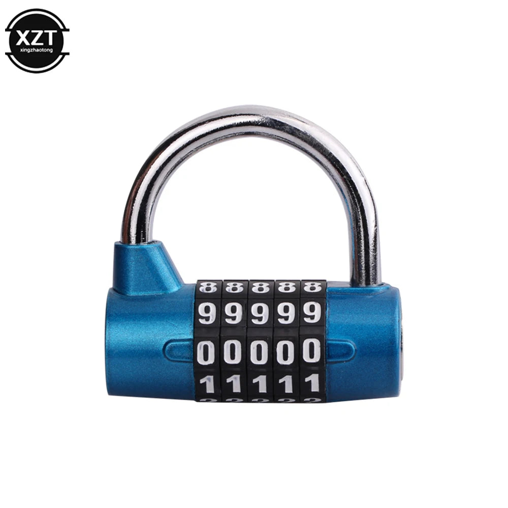 High Quality Heavy Duty 4 Dial Digit Combination Lock Weatherproof Security Padlock Outdoor Gym Safety Code Lock Black