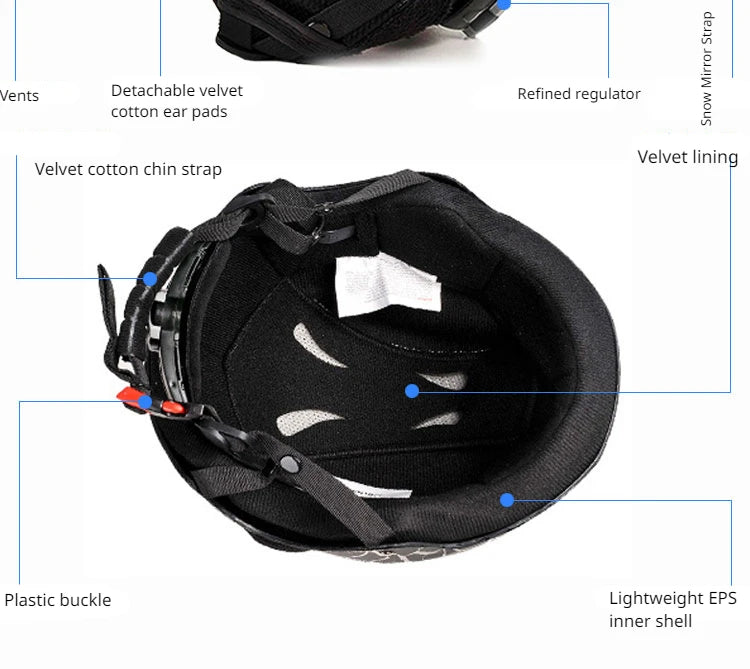 New Ski Helmet Outdoor Sports Ski Snowboard Skateboard Helmets Anti-impact Safety Cycling Snowmobile High Quality Helmet