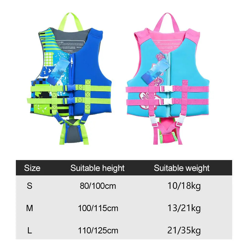 Kids Life Vest Premium Float Swim Vest for Children Swim Training Vest with Adjustable Safety Strap Learn to Swim Floatation