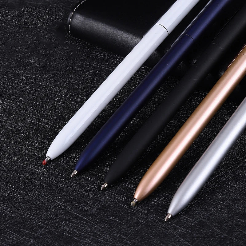 Metal Rotary Gel Pen Caneta Rollerball Ballpoint Pучки 0.5MM Refill Sign Pens Writing Smooth Office School Stationary Supplier