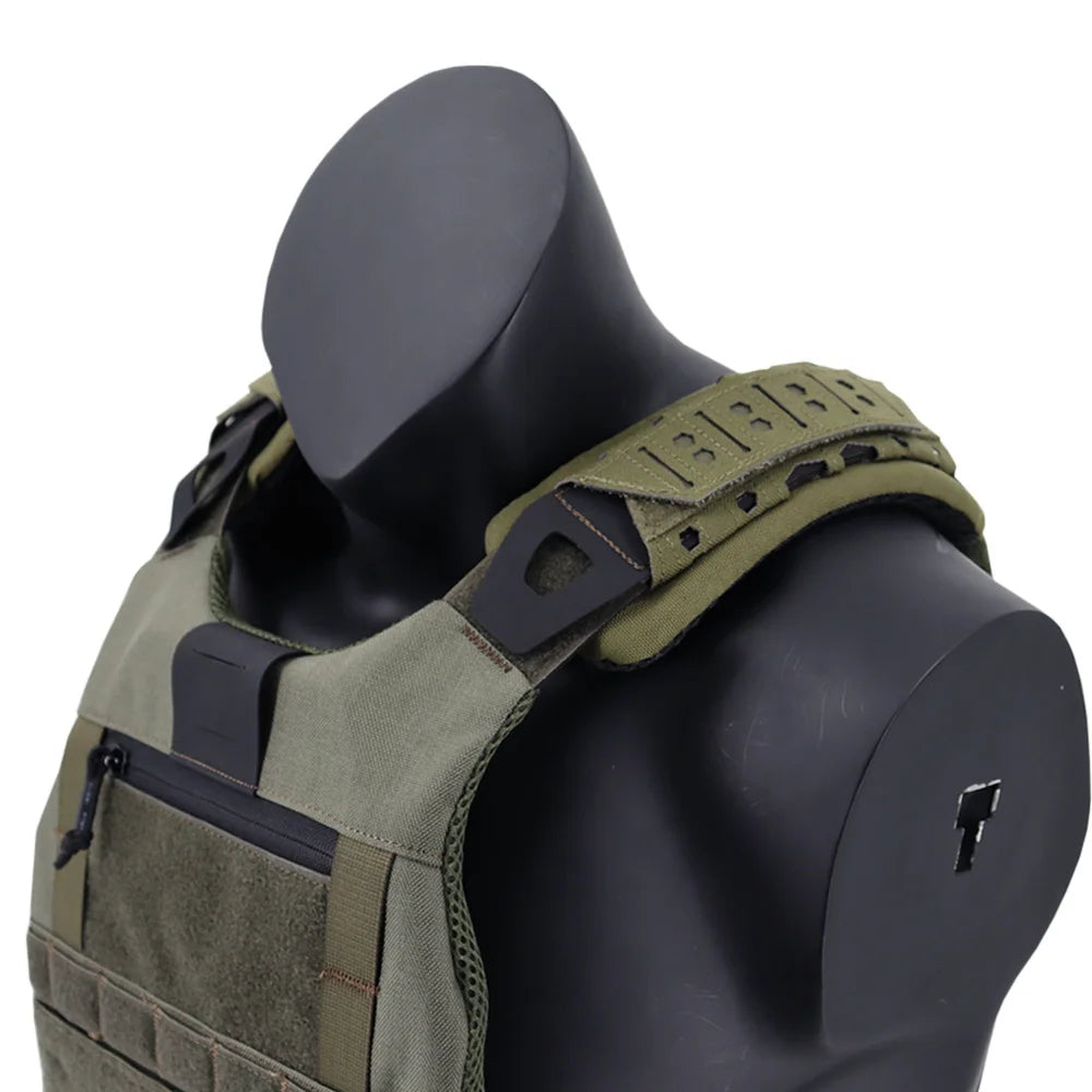 VULPO Tactical Vest Shoulder Strap Pad Backpack Breathable Mesh Cushion Pad Laser Cutting For Hunting Vest Outdoor Backpacks