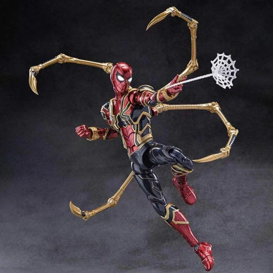 Hot Toys Avengers Mobile Hero Golden Claw Spider Man Handmade Gift For Children'S Birthday, Lucky Bag Toy, Children'S Day Hallow